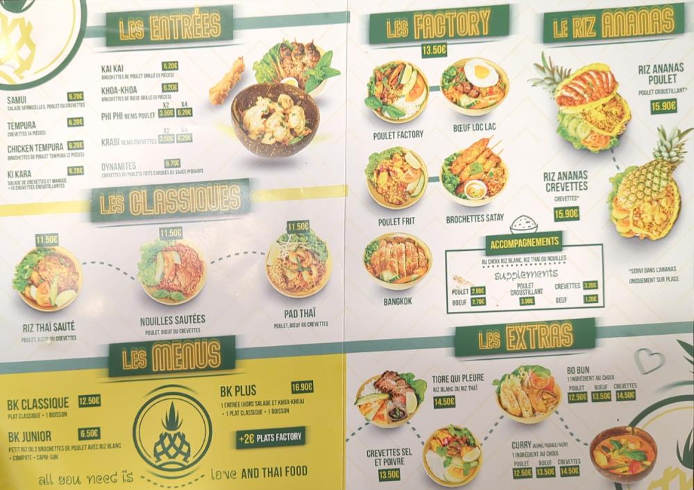 thai factory - Menu Image 1